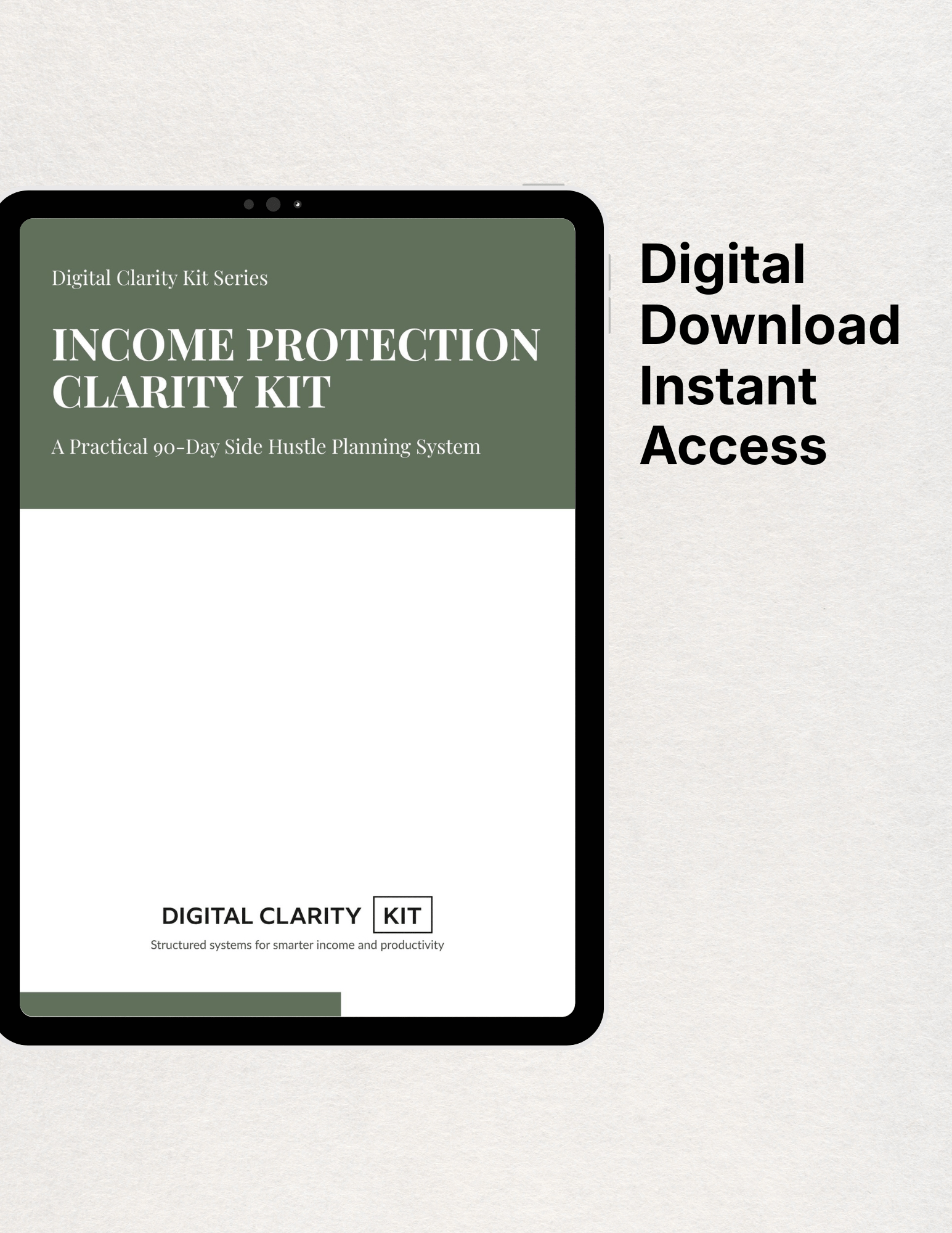 Income Protection Clarity Kit: Build a Profitable Side Income in 90 ...