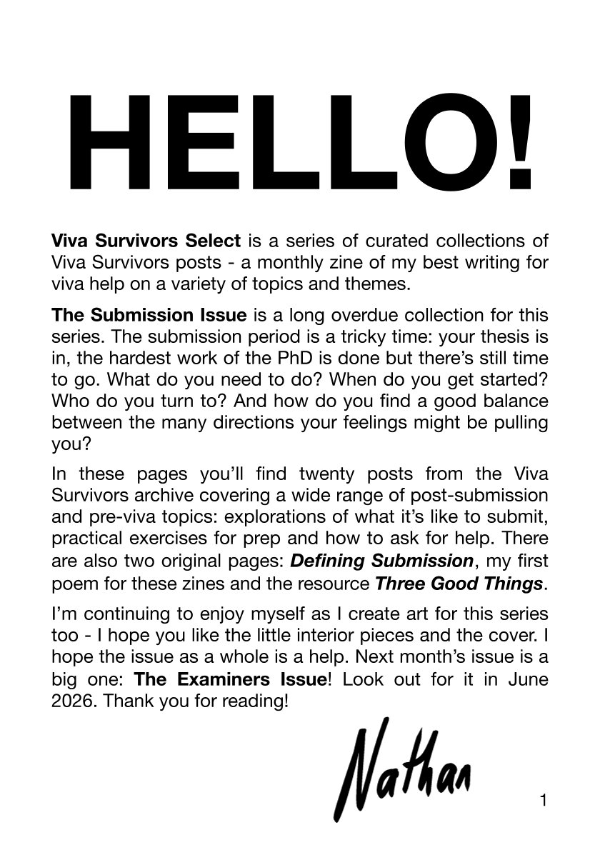 Page 1 of the issue, titled HELLO! Gives a text introduction to the issue.