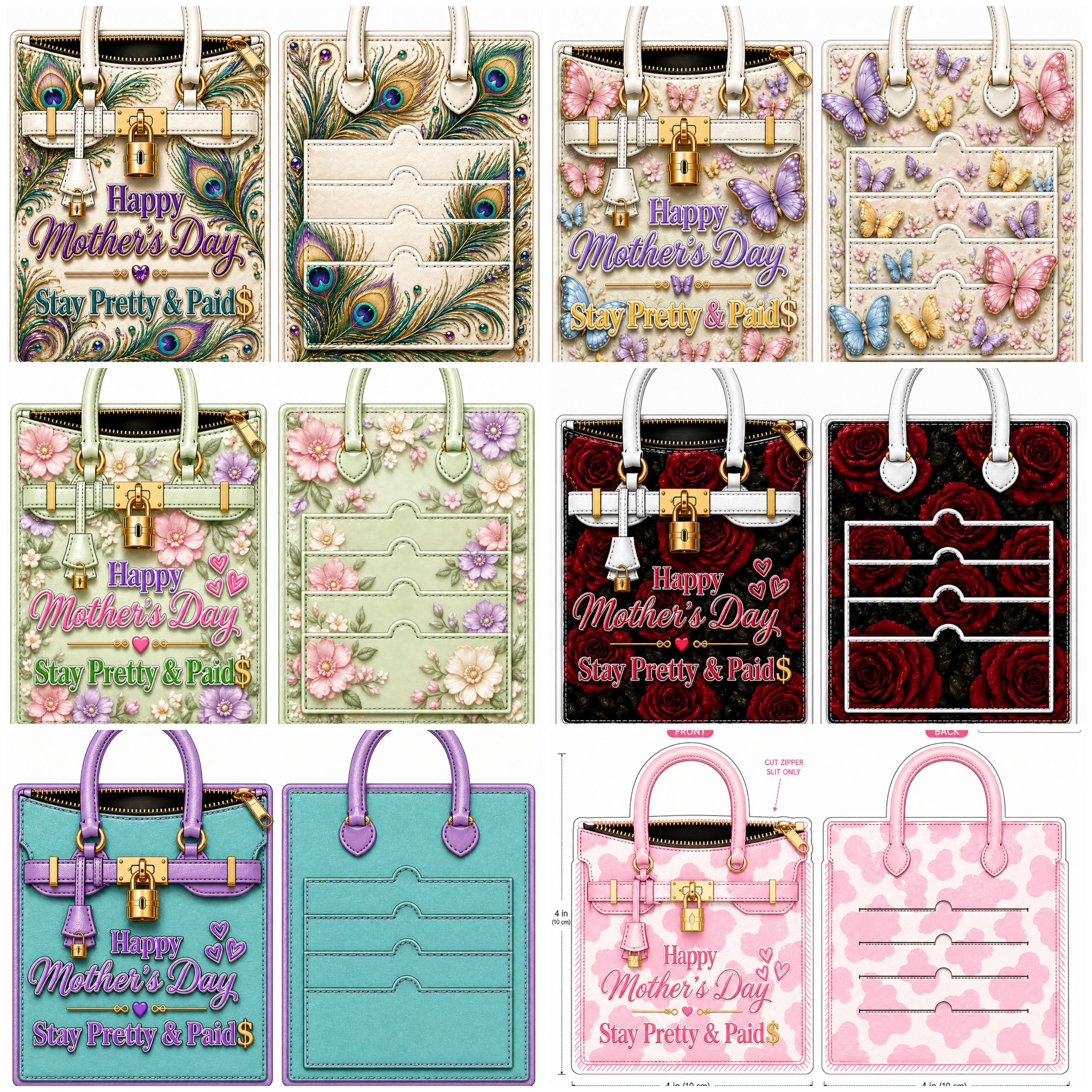 Peacock Mothers Day illusion bag - Payhip