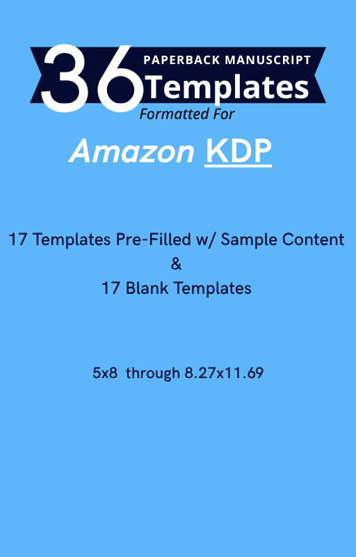 Amazon KDP File Format and Trim Sizes