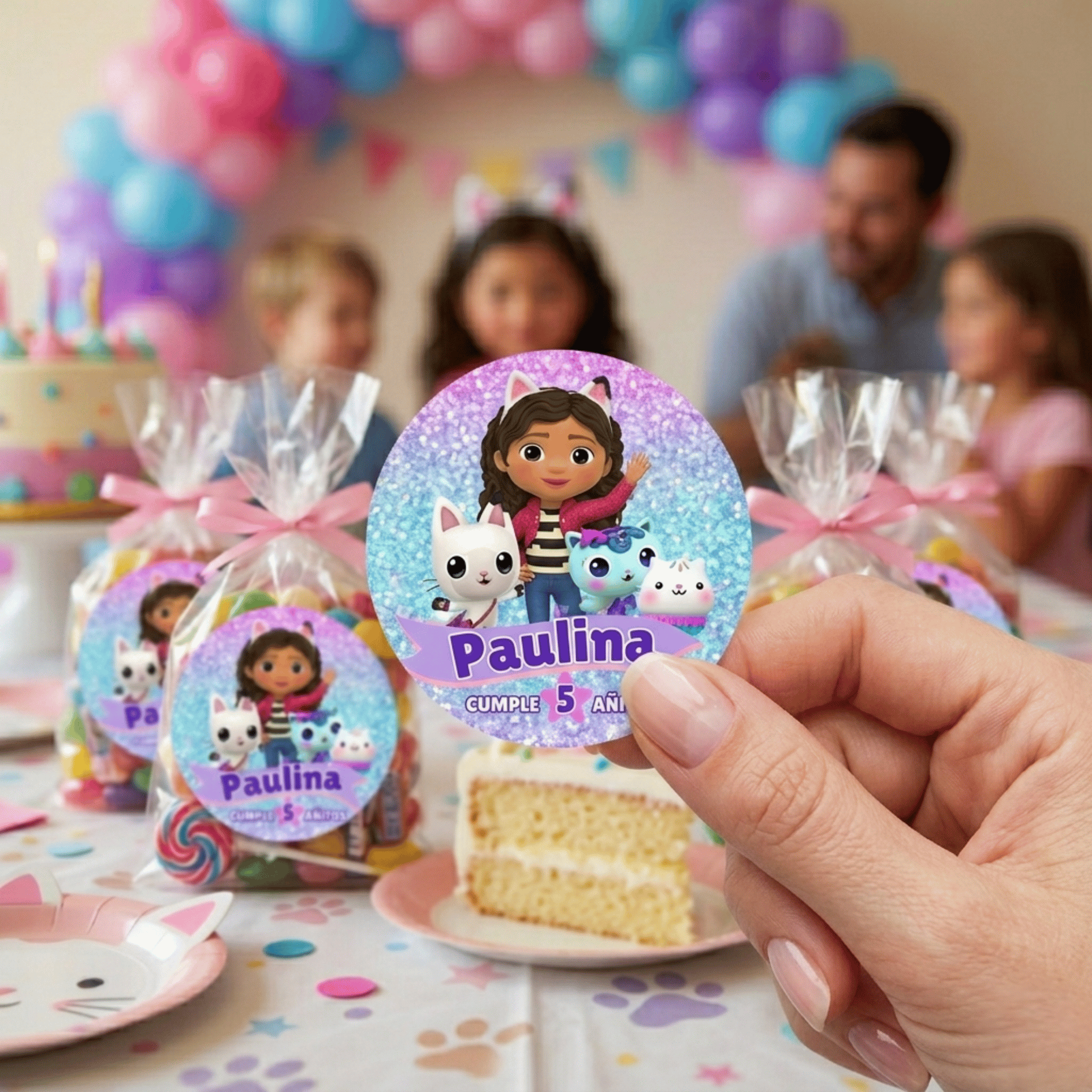 Sticker Editable para Fiesta de Cumpleaños - Payhip