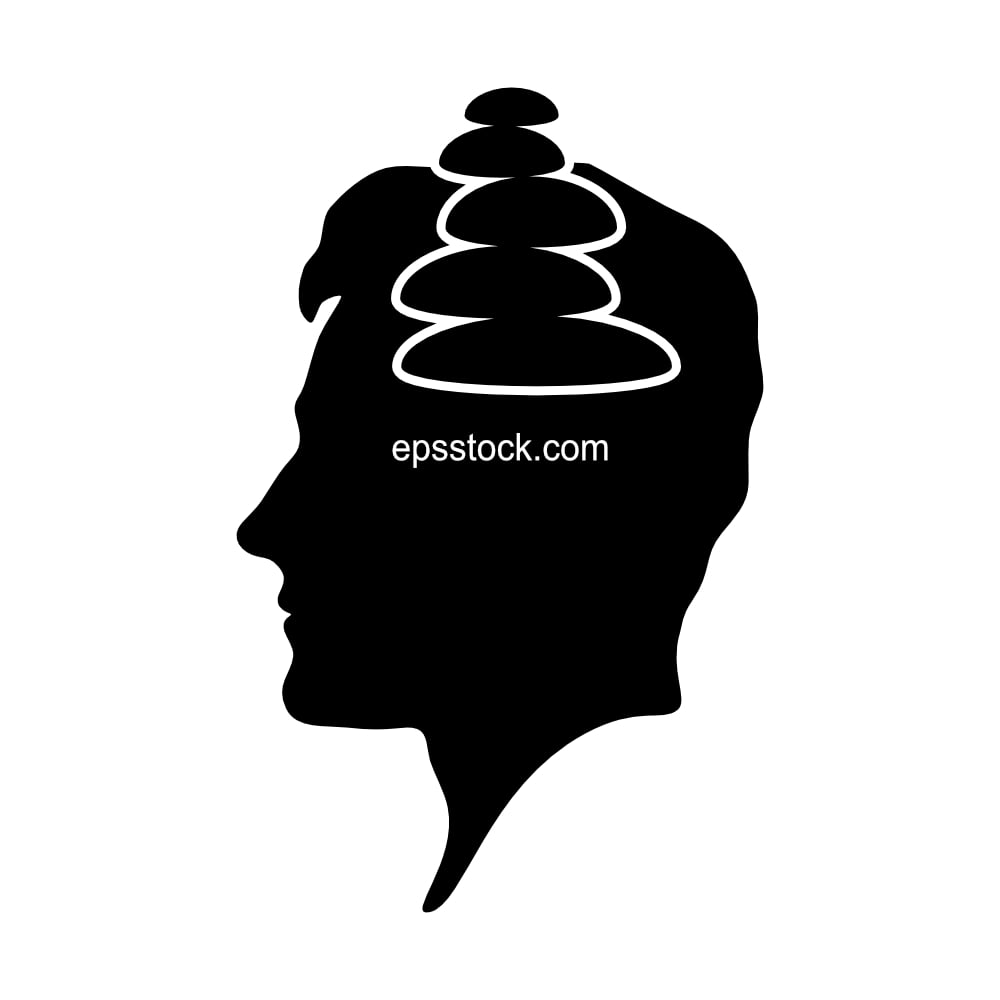 World Chaos, black isolated vector silhouette