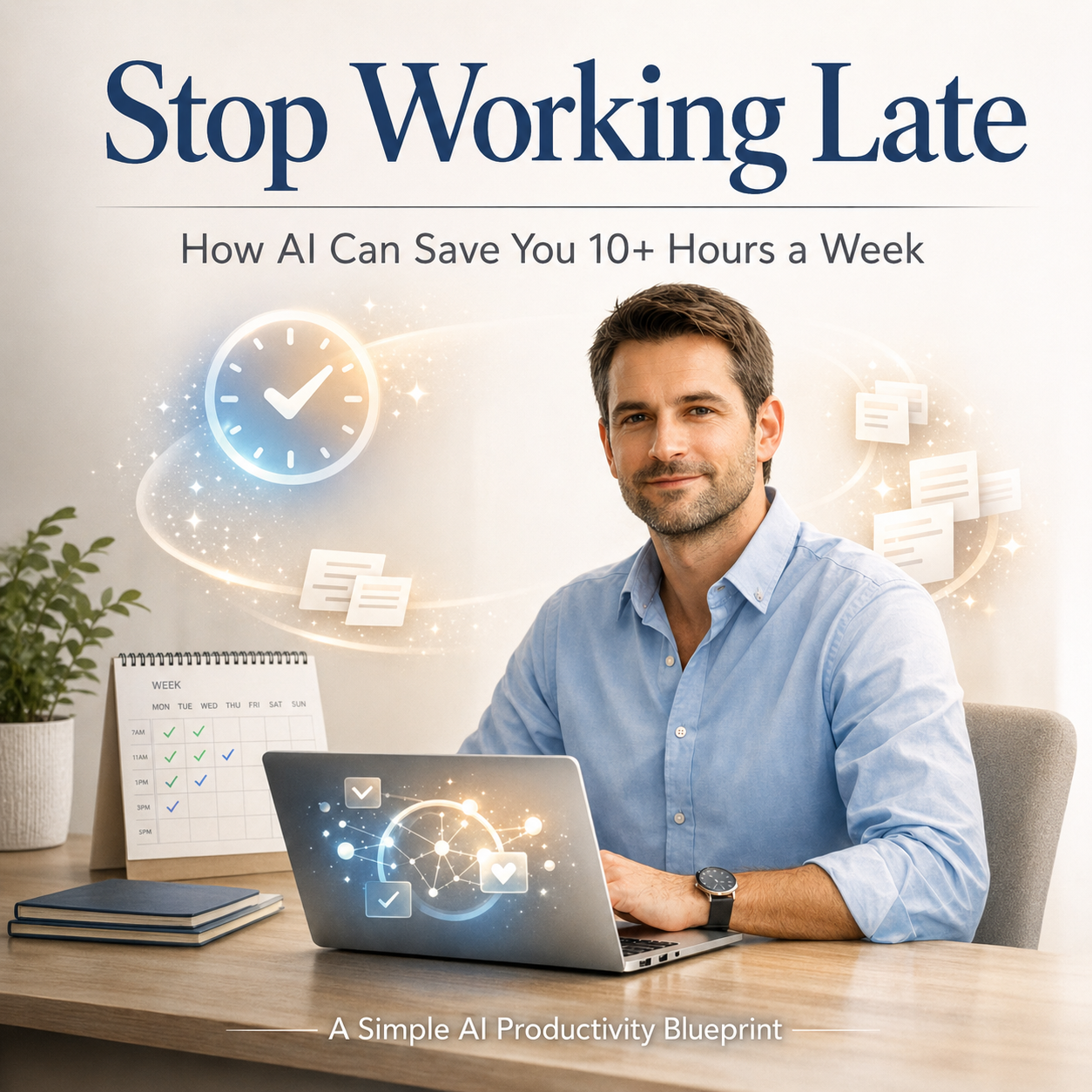 Stop Working Late: How AI Can Save You 10+ Hours a Week The Simple AI System for Busy Professionals, Freelancers & Small Business Owners