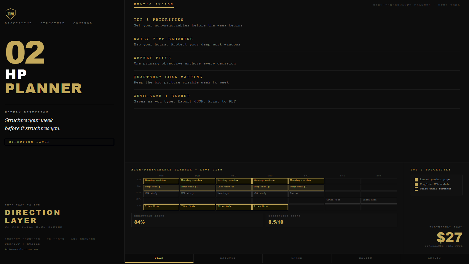 The High-Performance Planner - Payhip