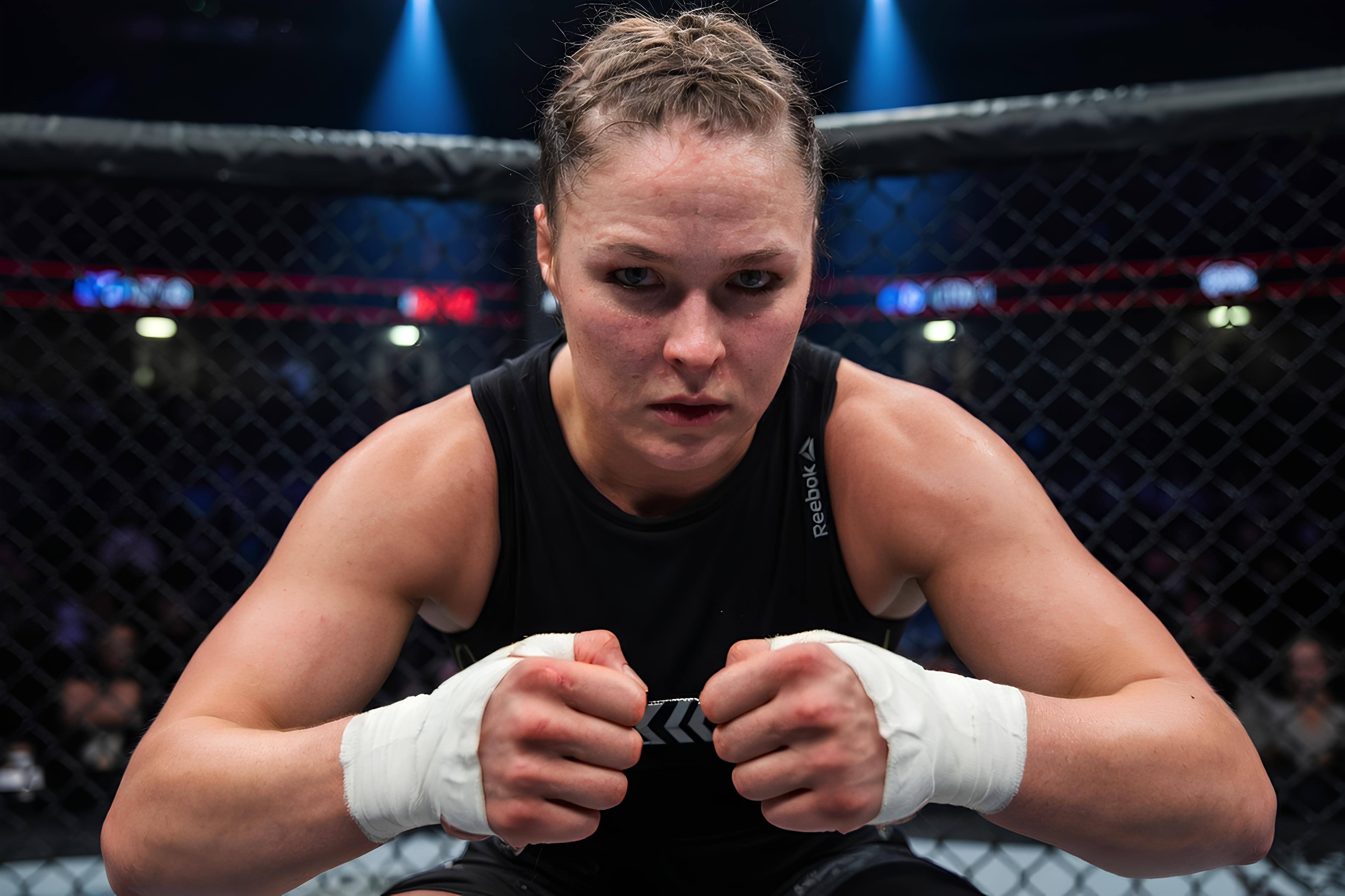 Ronda Jean Rousey, American trailblazer, (MMA), professional wrestling and the first female fighter signed by the UFC