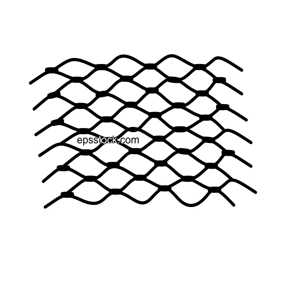 Heavy Duty Bird Netting, black isolated vector silhouette