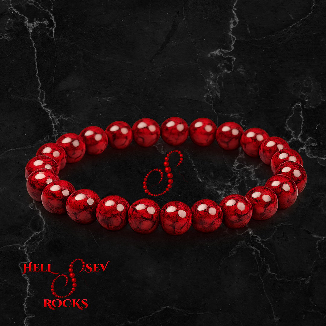 hellsev rocks howlite rouge