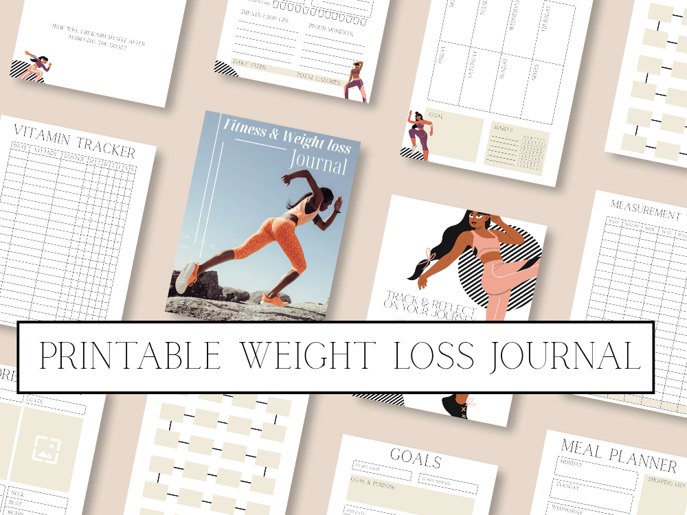 Printable weightloss and fitness journal