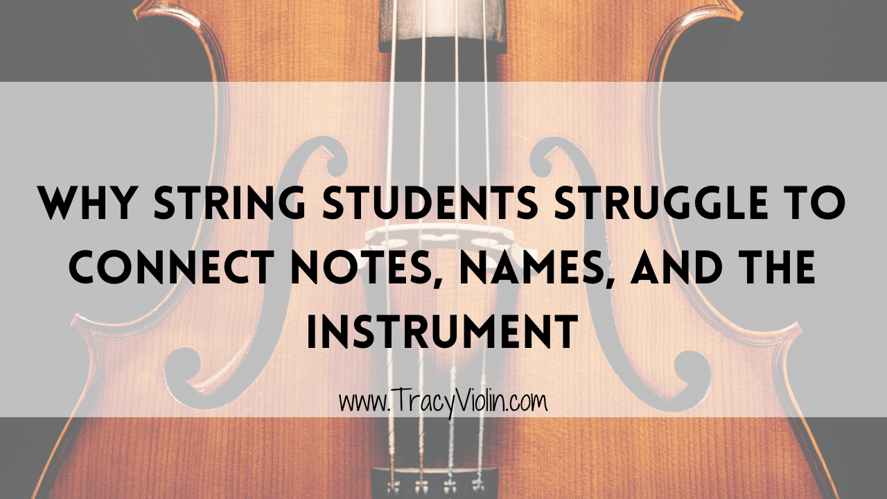 Instrimental Note Why String Students Struggle to Connect Notes, Names, and the Instrument