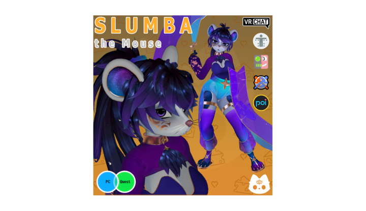 Slumba the Mouse  - VRChat Avatar - PERSONAL LICENSE ONLY