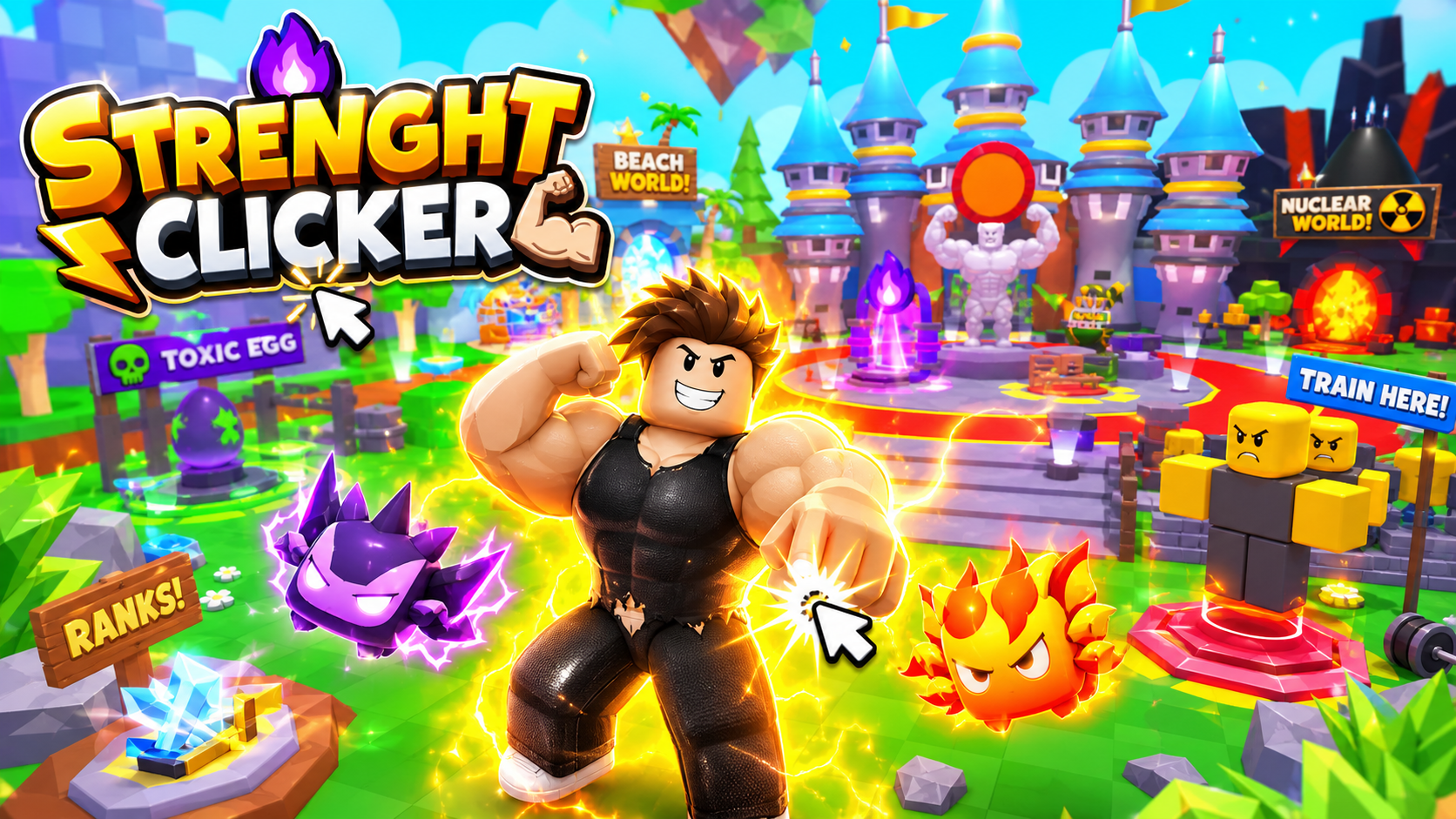 Strength Clicker Simulator Strenght Clicker Simulator - Fully Scripted Game