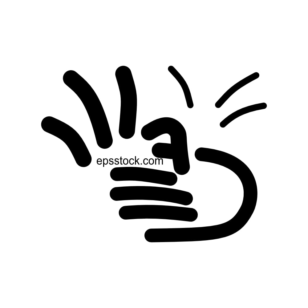 Magic trick with severed finger, black isolated vector silhouette