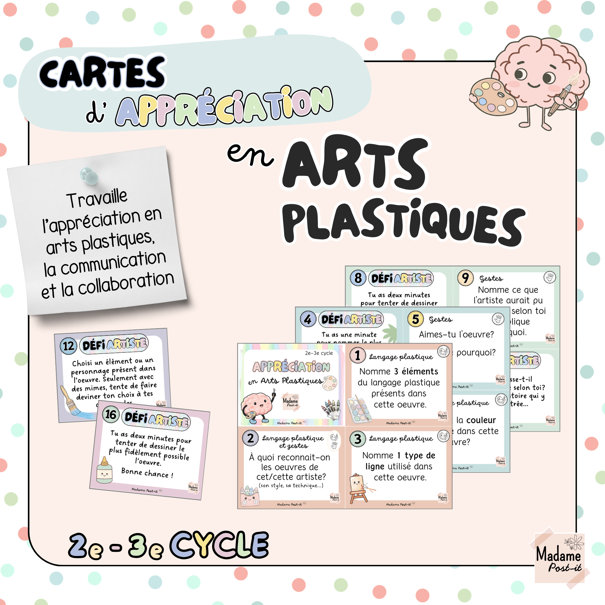 Jeu de cartes d'appréciation (2e et 3e cycle) - Payhip