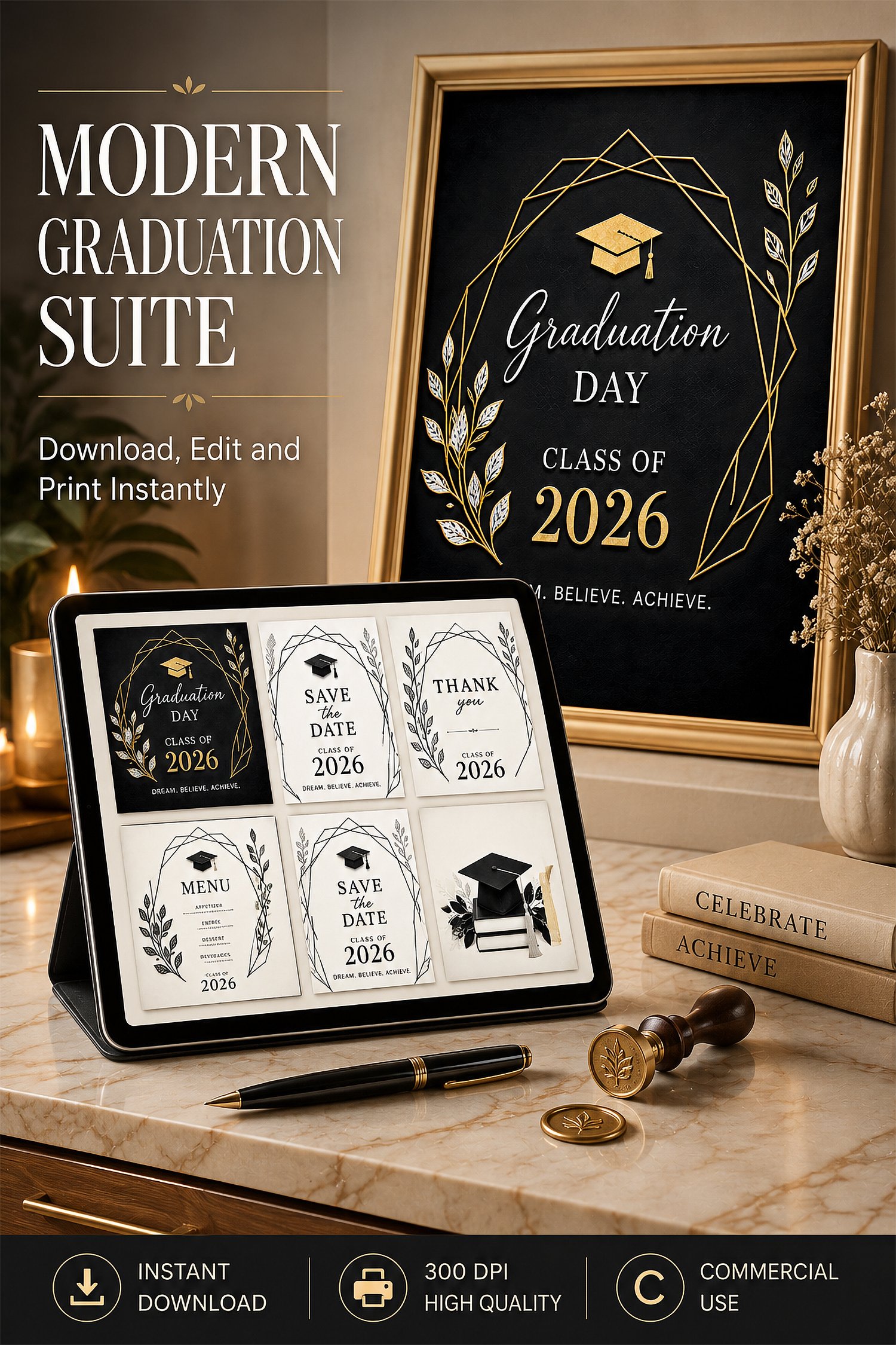 Luxury Graduation Suite Bundle – Class of 2026 - Payhip