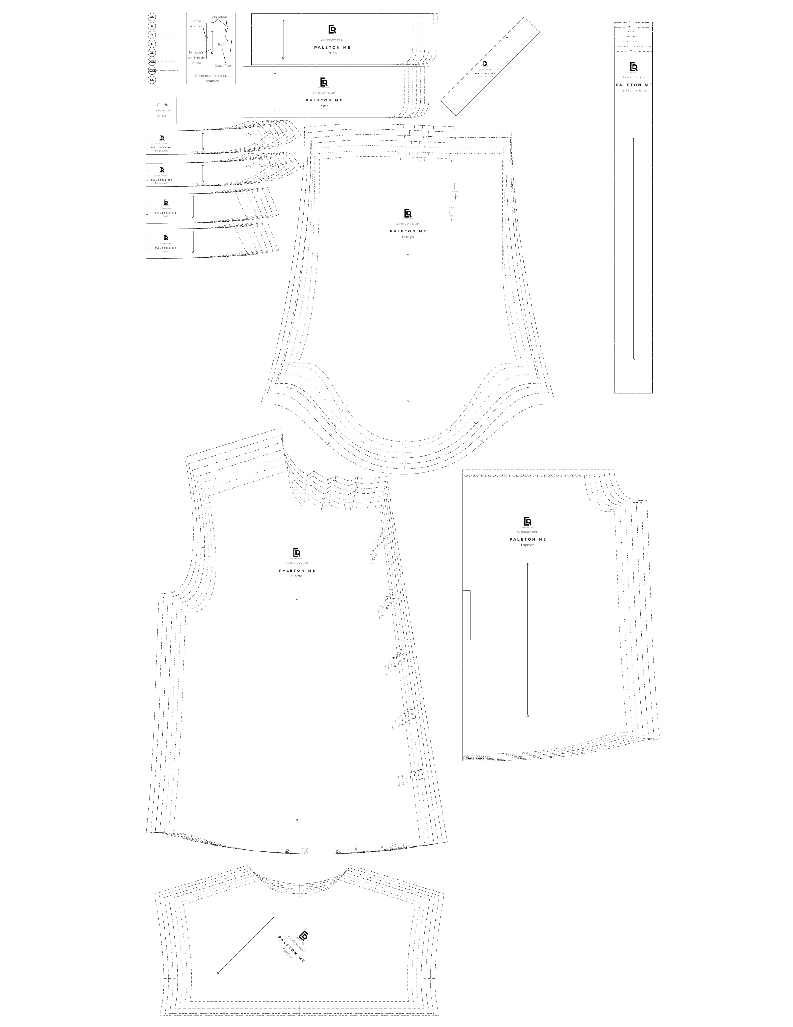 patron, digital, multitalla, camisa, ropa