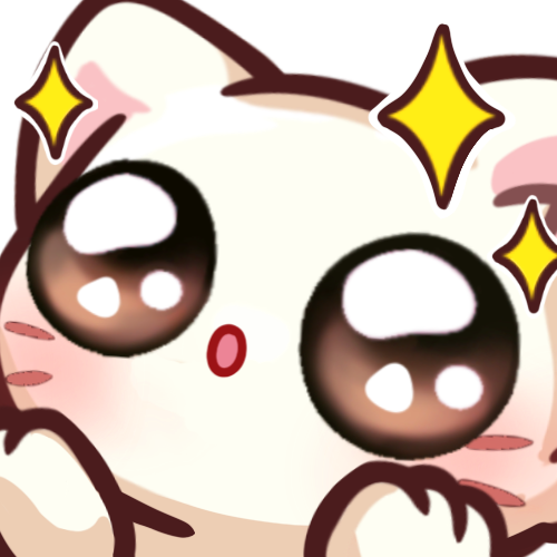 Chibi White Cat of NanCart twitch discord emotes