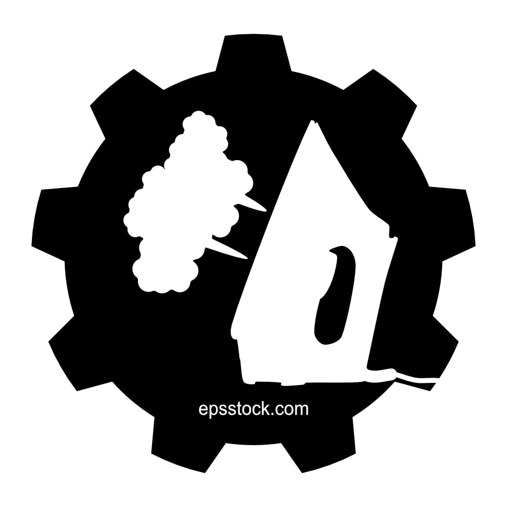 Iron repair, black isolated vector silhouette