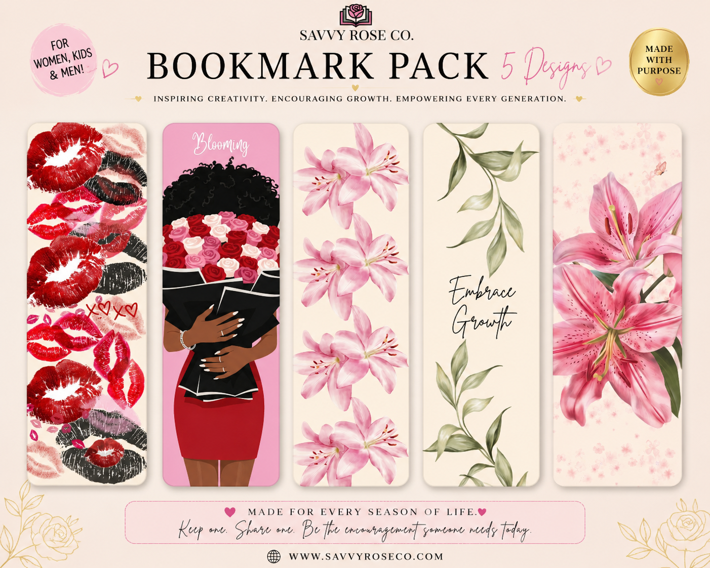 The Bloom Bookmark Collection - Payhip