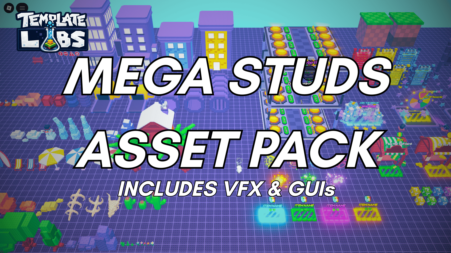 MEGA Studs Asset Pack - Payhip