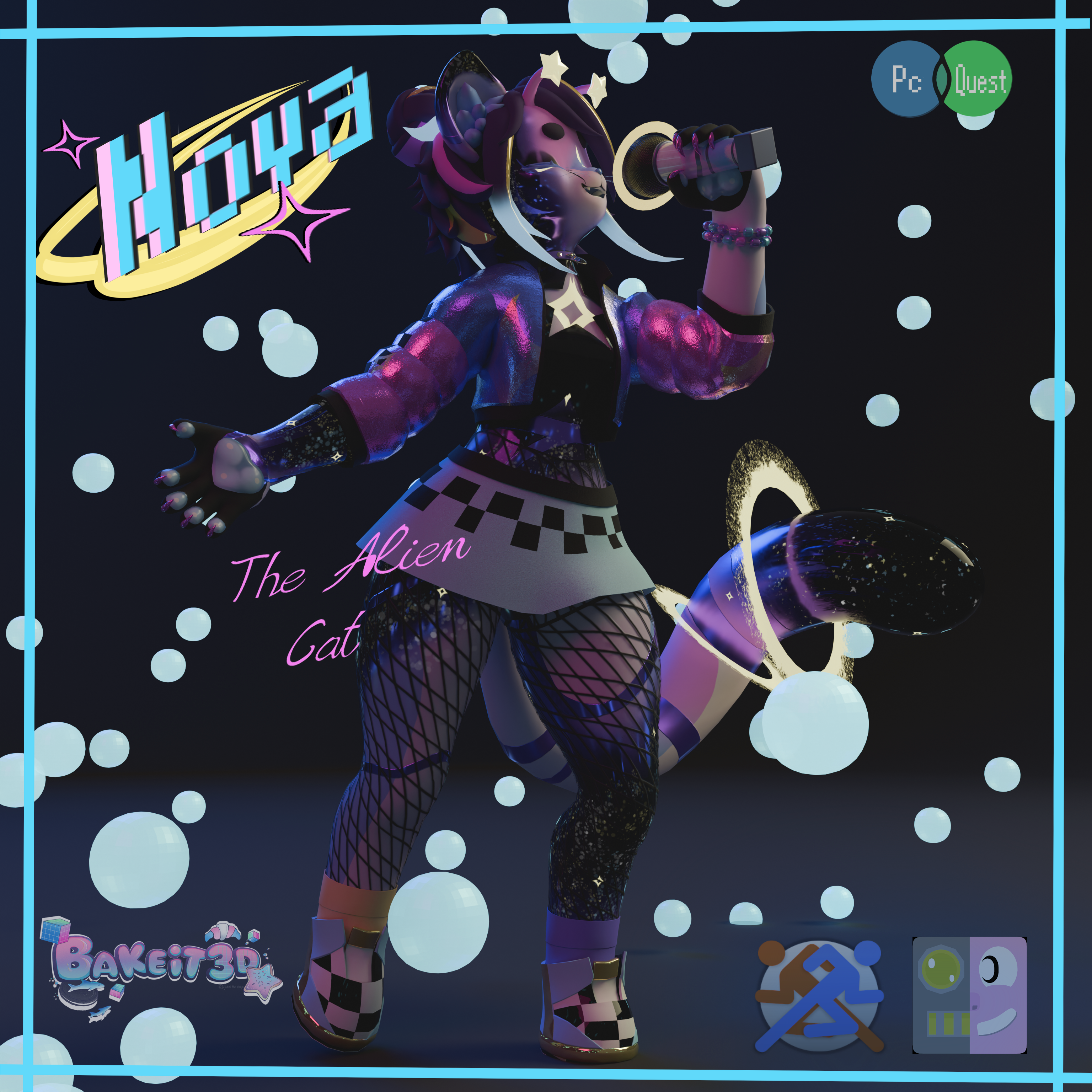 Nova The Alien Cat (VRChat Avatar) - Payhip