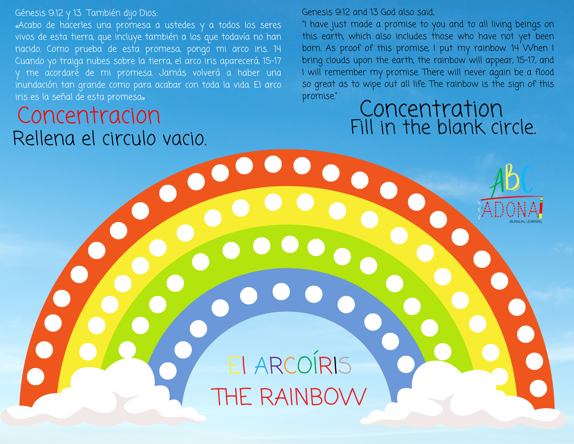 PDF descargable Fill in the rainbow (bible) - Payhip