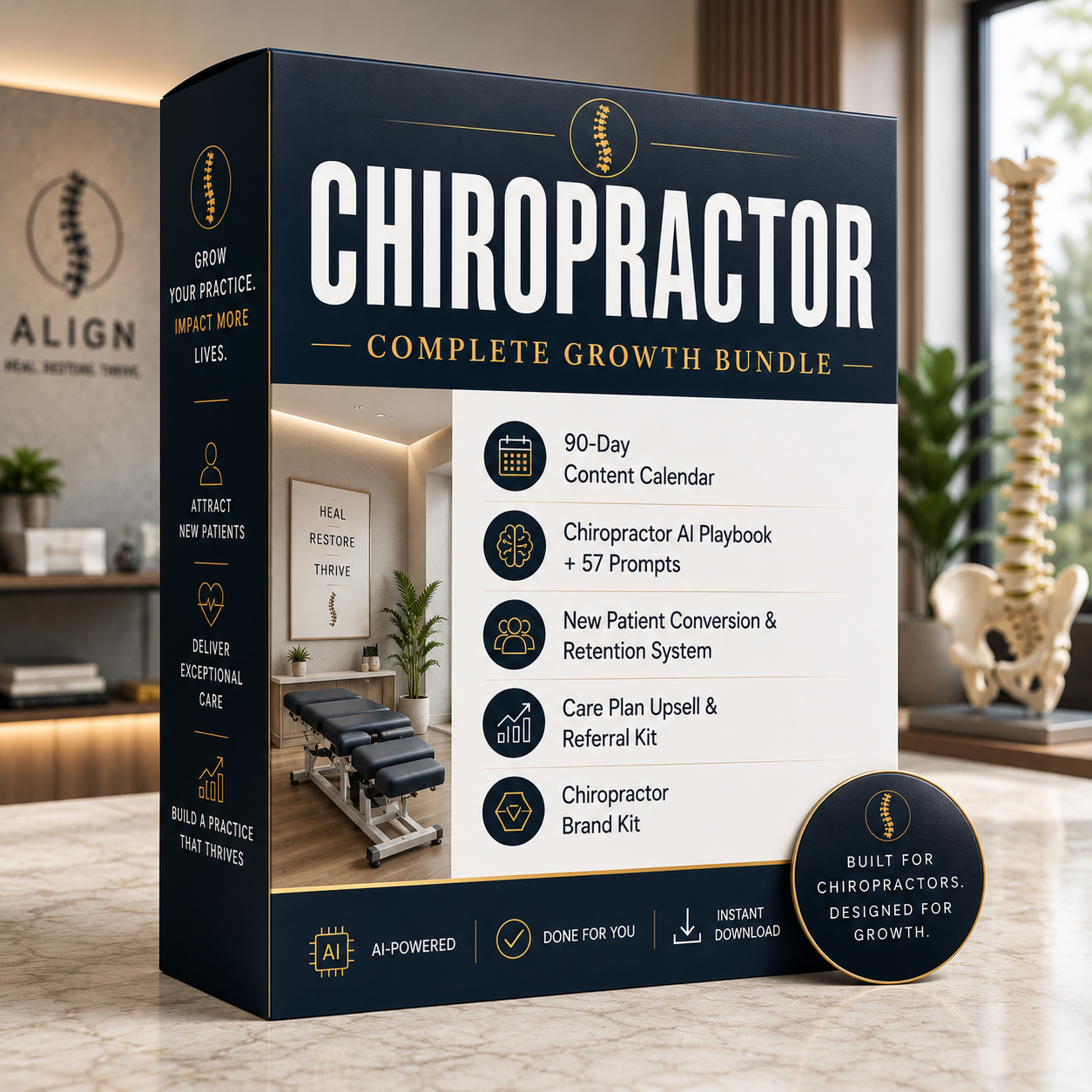 Chiropractor Growth Bundle product mockup
