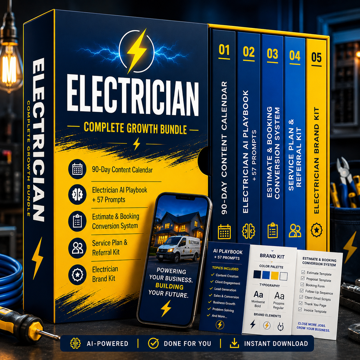 Electrician Growth Bundle product mockup