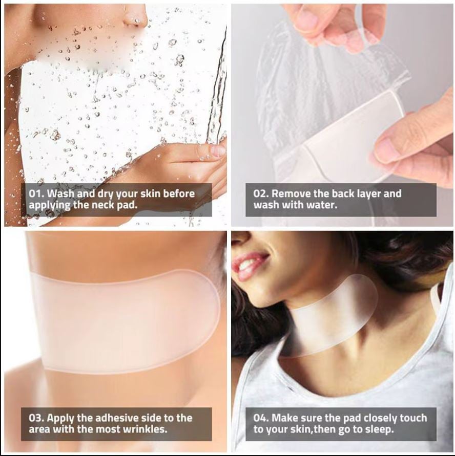 Silicone Anti Wrinkle Patches For Chest Lift Tapes Pads Necklift checklift Reusable Chest Skin Wrinkle Remover Pad Sticker
