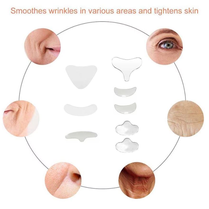 Silicone Anti Wrinkle Patches For Chest Lift Tapes Pads Necklift checklift Reusable Chest Skin Wrinkle Remover Pad Sticker
