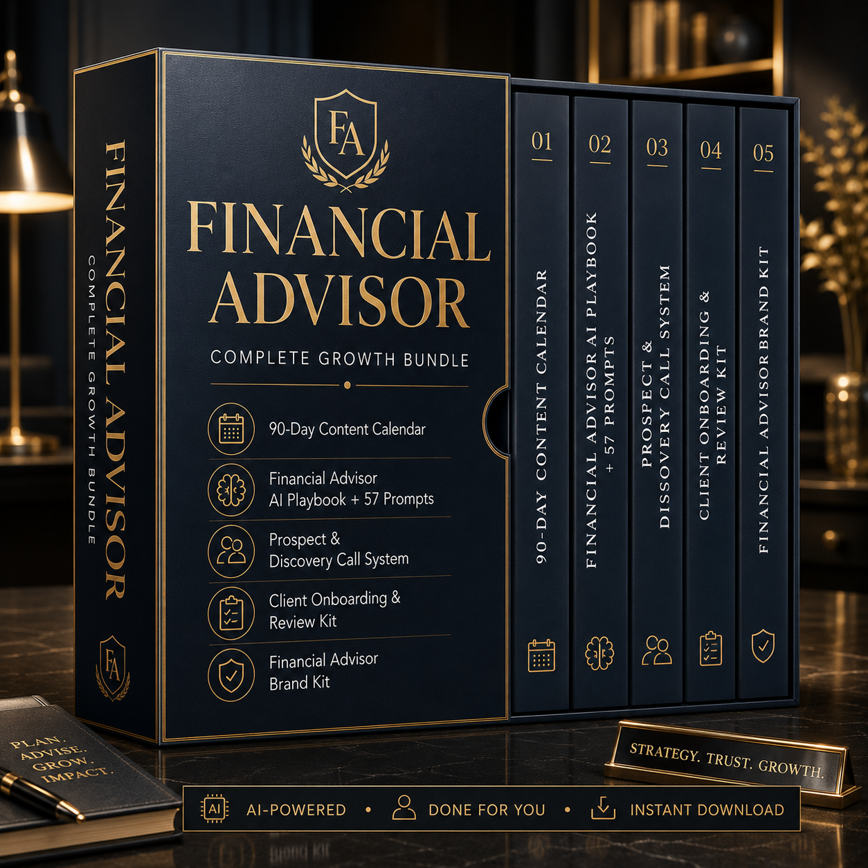 Financial Advisor Growth Bundle product mockup