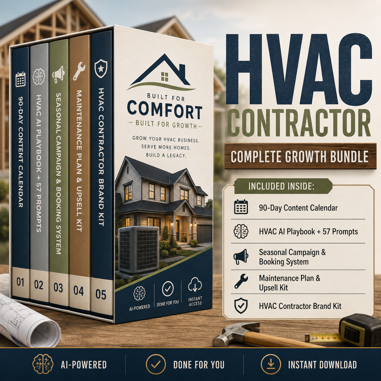 HVAC Contractor Growth Bundle product mockup