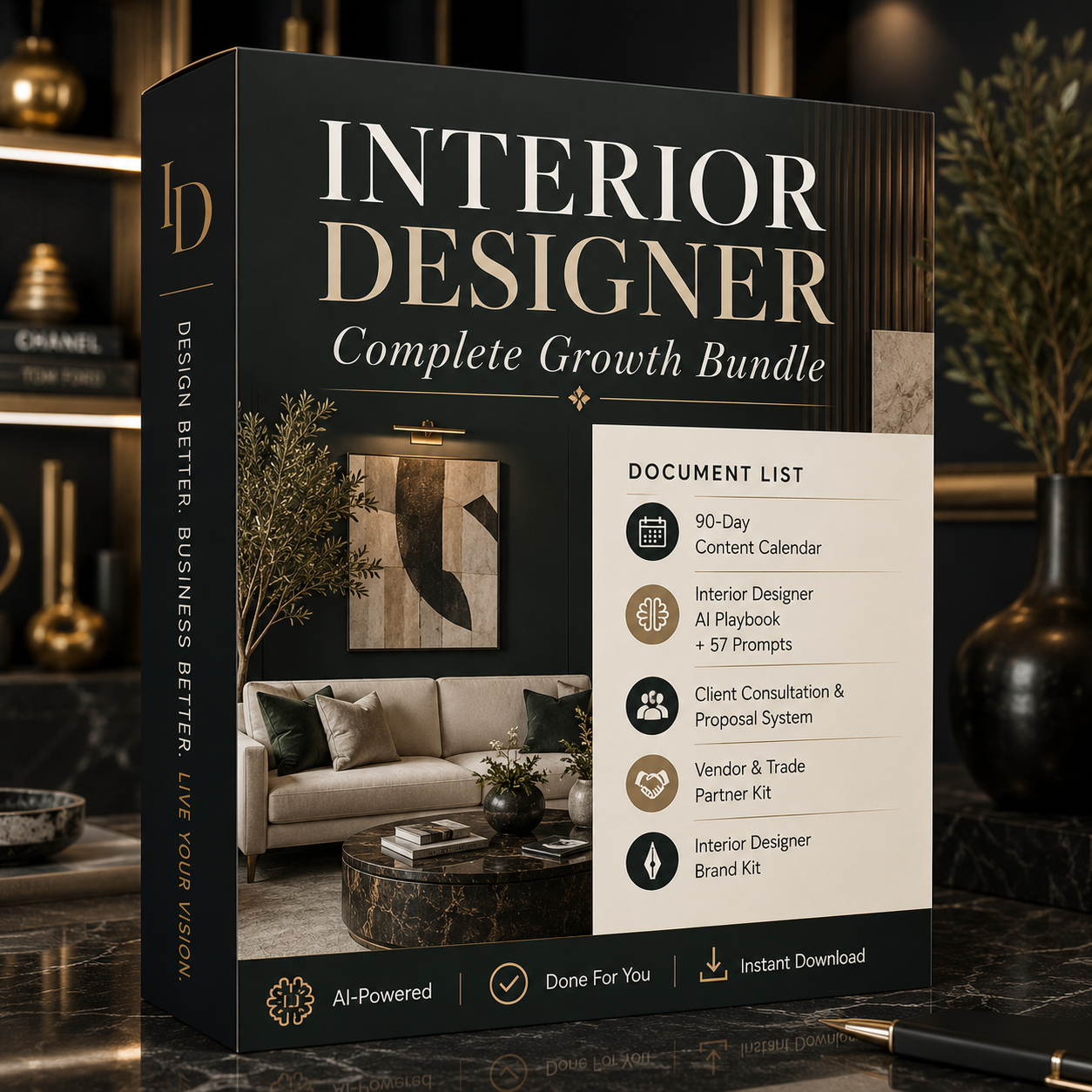 Interior Designer Growth Bundle product mockup