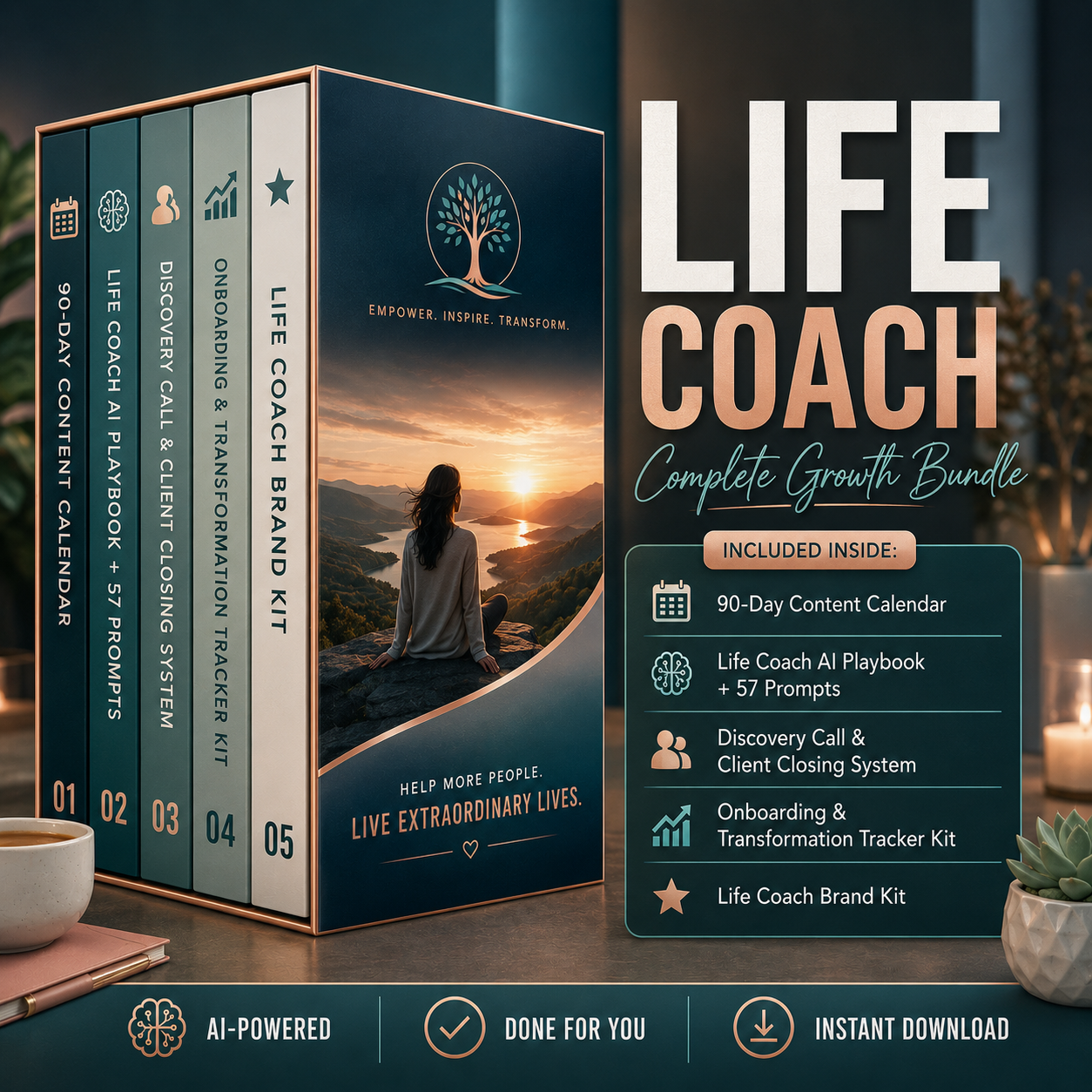 Life Coach & Business Coach Growth Bundle product mockup