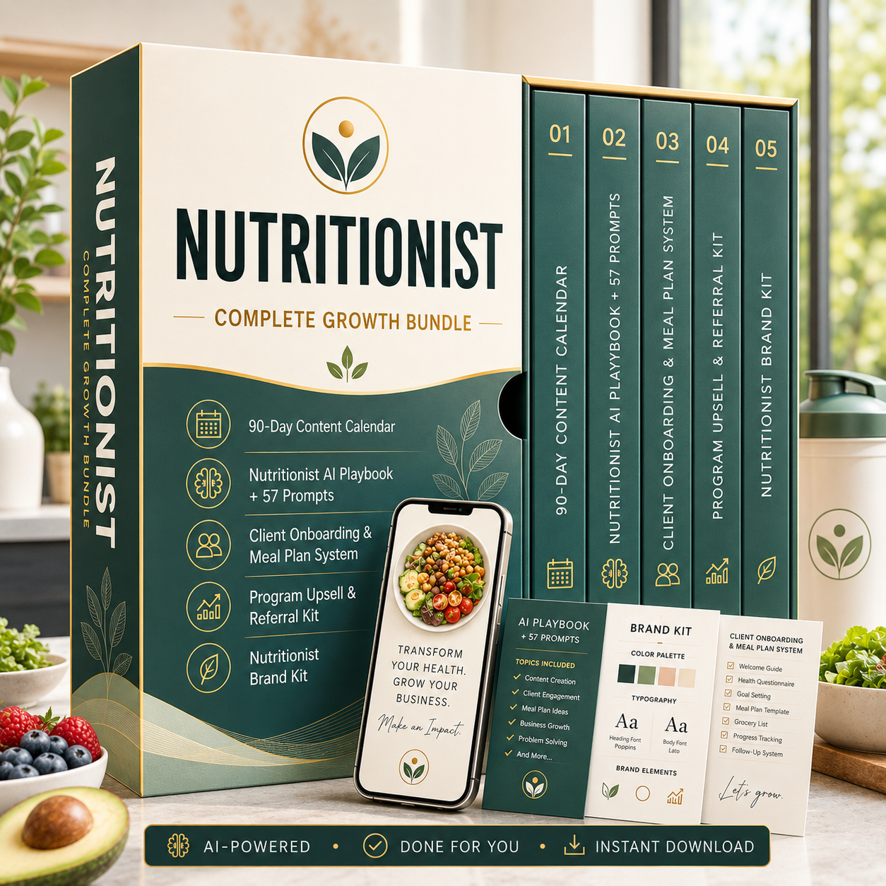 Nutritionist & Dietitian Growth Bundle product mockup