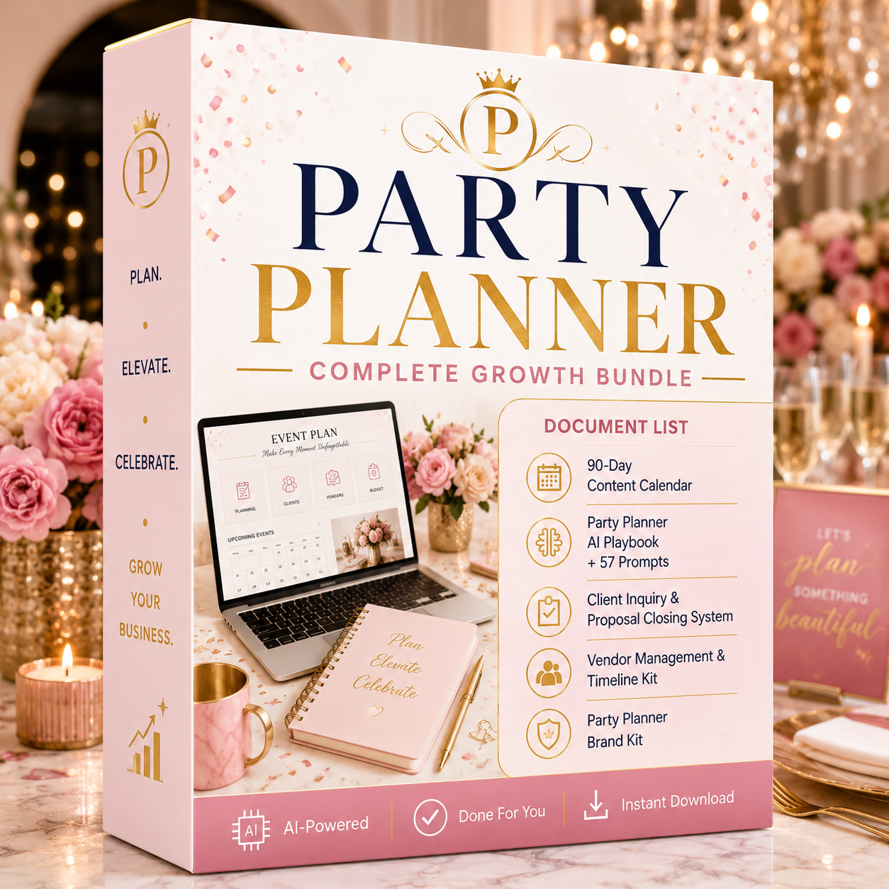 Party Planner Growth Bundle product mockup