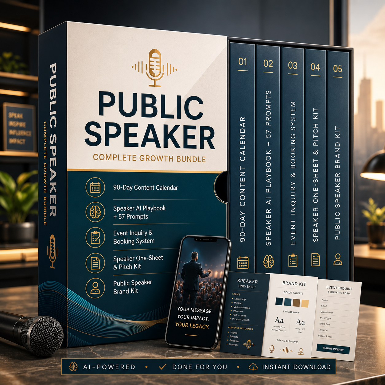 Public Speaker Growth Bundle product mockup