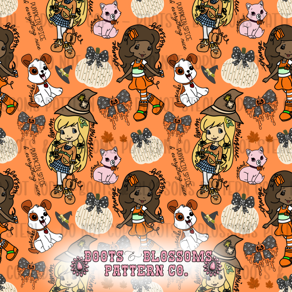Pumpkin Berry Patch Seamless - Payhip
