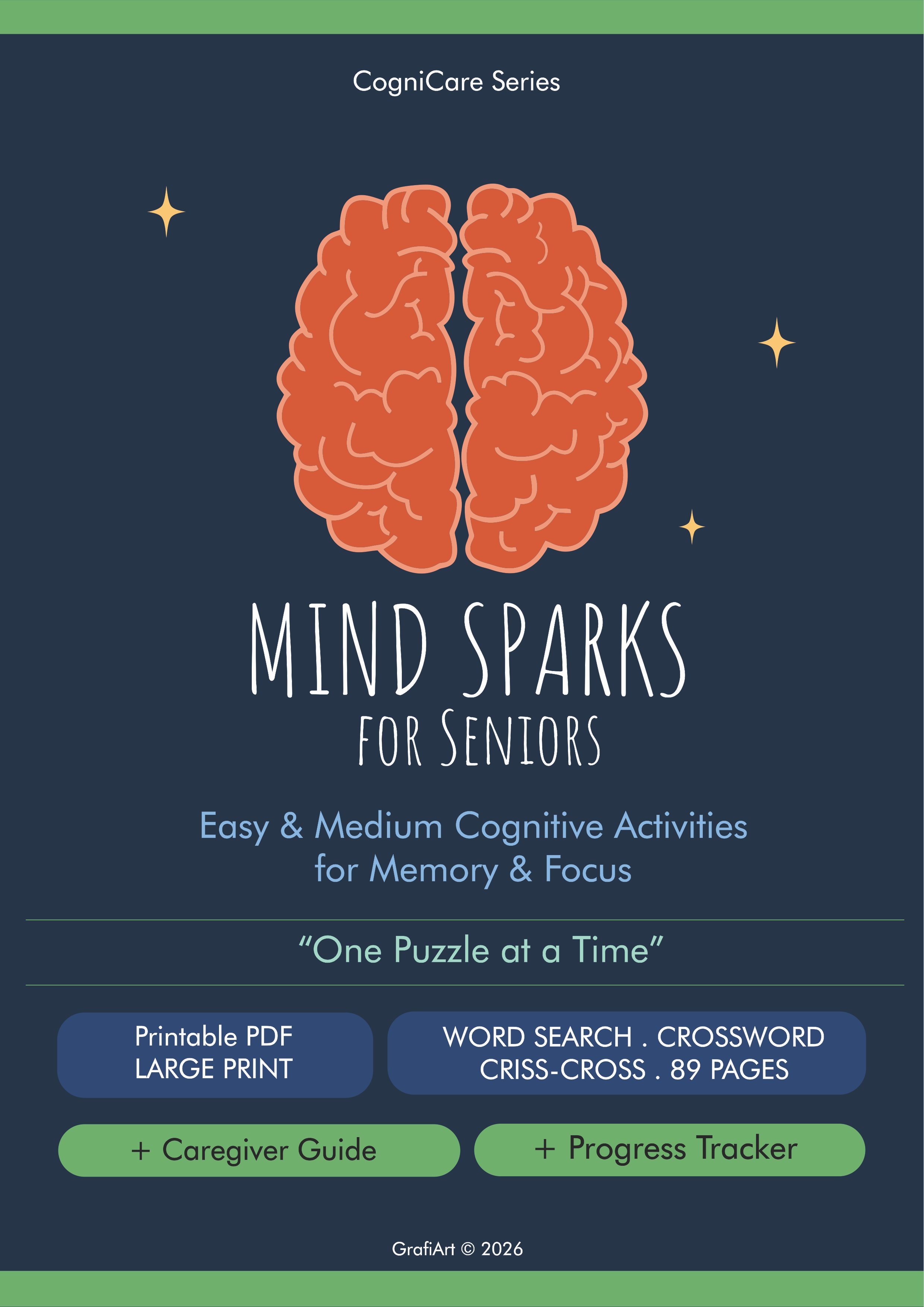 Mind Sparks for Seniors — Printable PDF | Large Print Cognitive