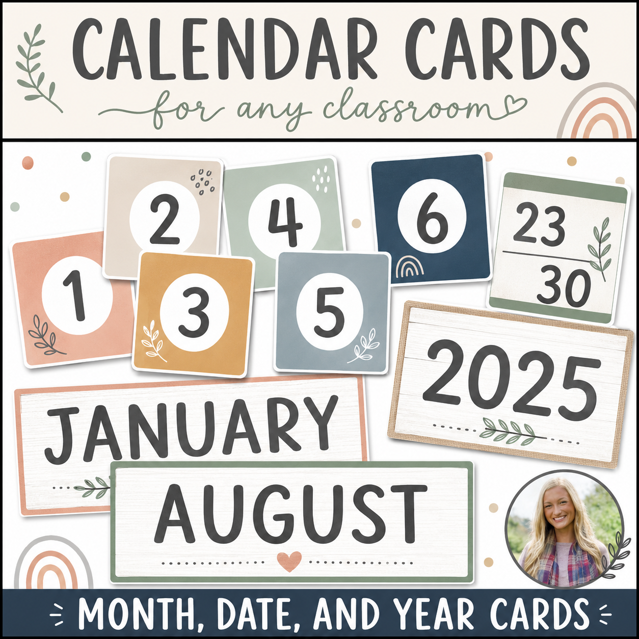 Calendar Number Cards