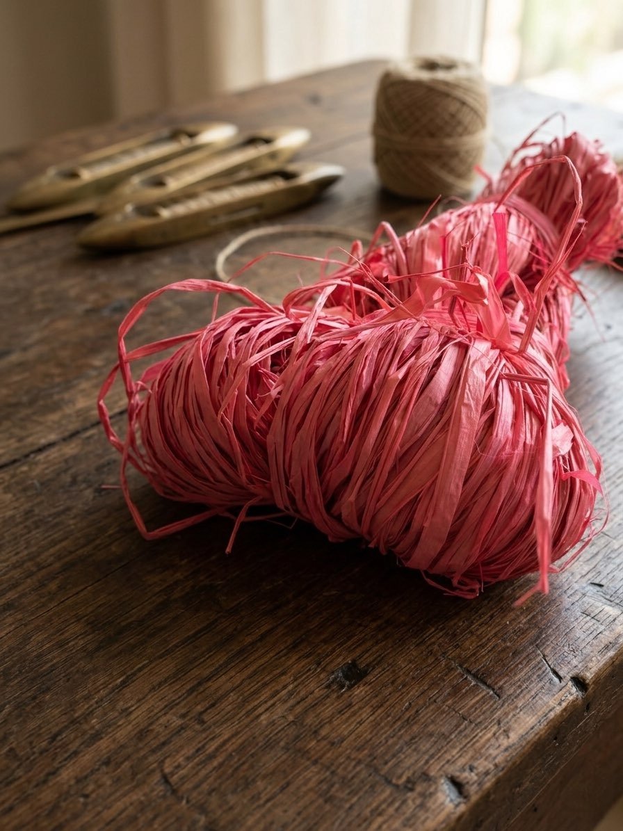 Naturally Dyed Raffia & Basket weaving