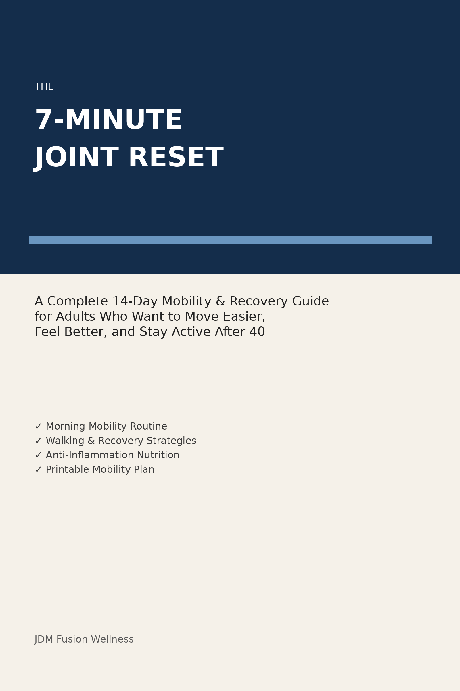 The 7-Minute Joint Reset A Simple Daily Mobility & Recovery Guide for ...