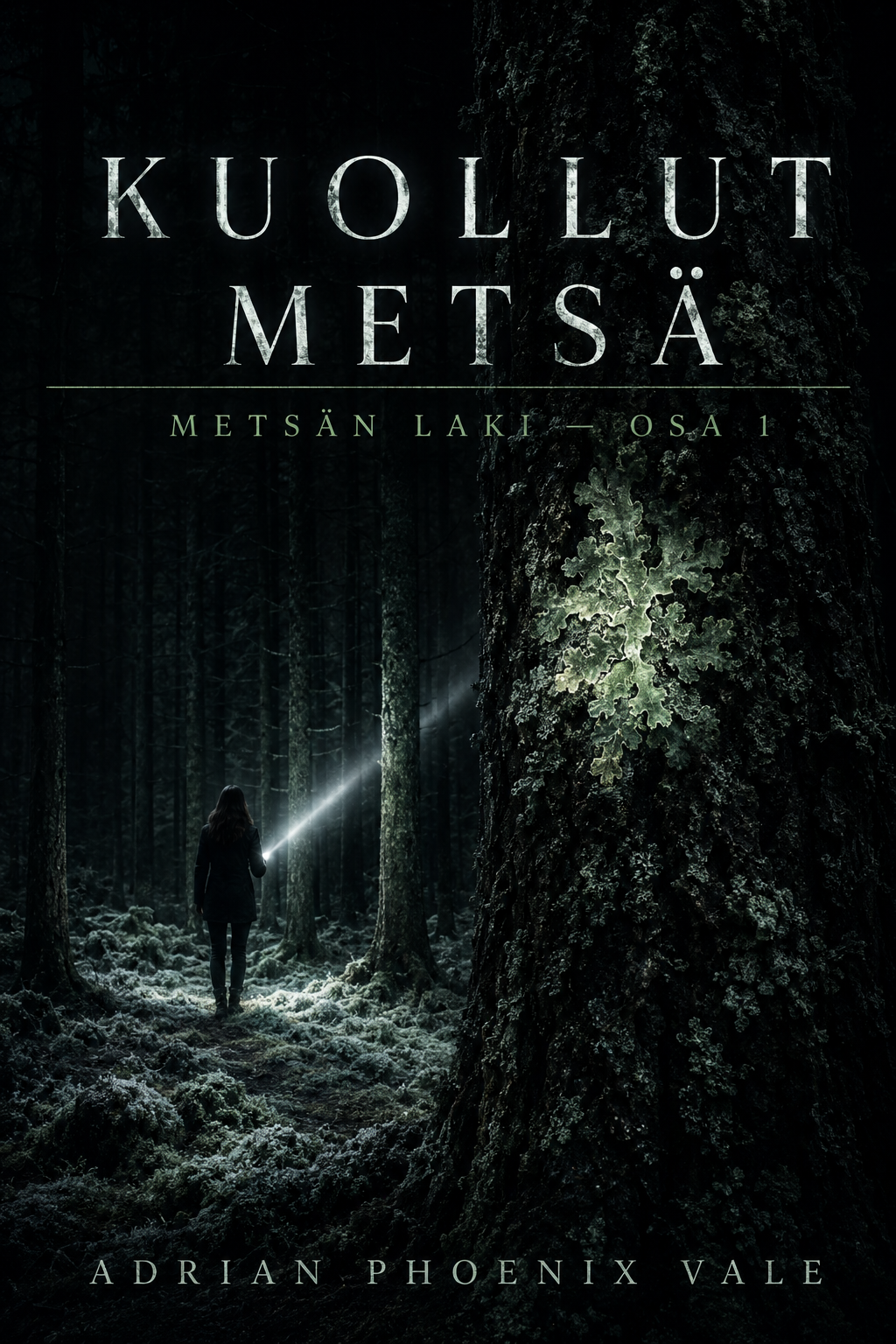 psykologinen trilleri,eco thriller,suomalainen dekkari,nordic noir romaani,metsämysteeri,ympäristötrilleri,rikosromaani,Kainuu romaani,murhamysteeri,jännittävä dekkari,luonnonsuojelu trilleri,korruptio romaani,suomalainen trilleri,Adrian Phoenix Vale,ekol