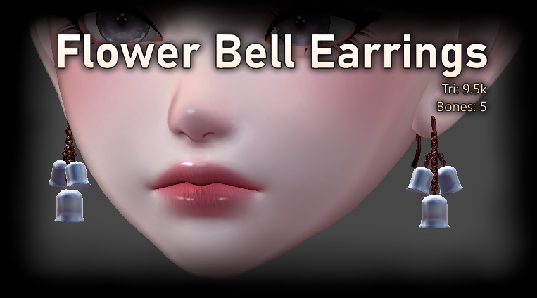 Flower Bell Dangle Earrings