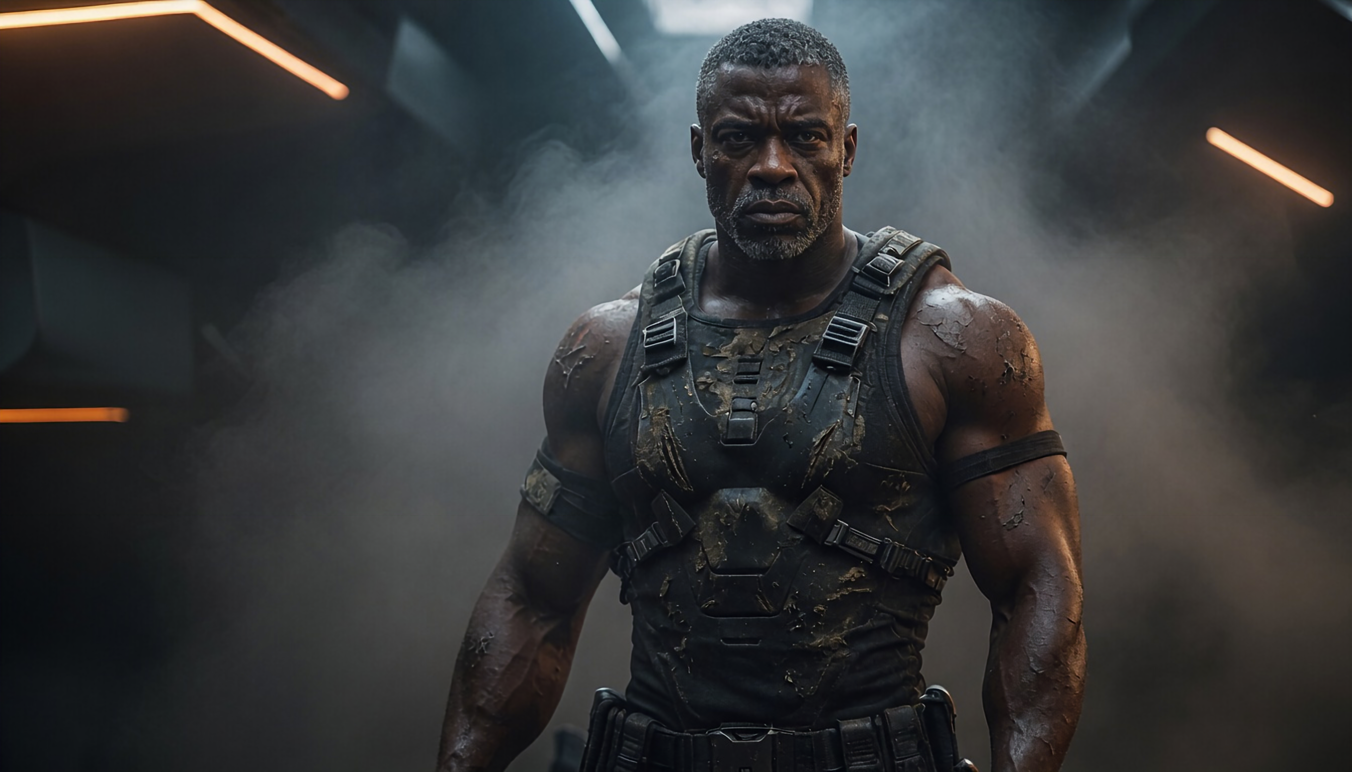 African American former male ninja fighting against the forces of hell 18