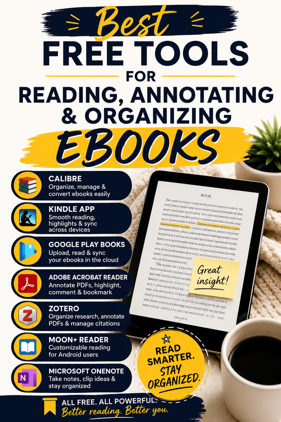 free tools for reading and organizing eBooks