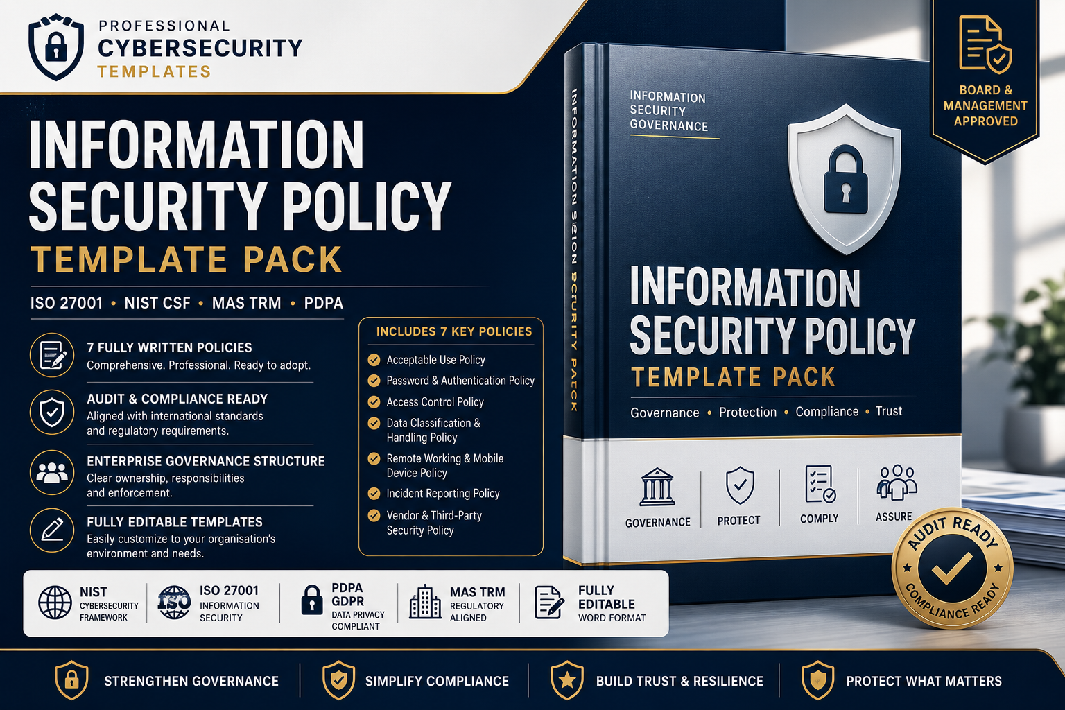 Information Security Policy Template Pack - Payhip