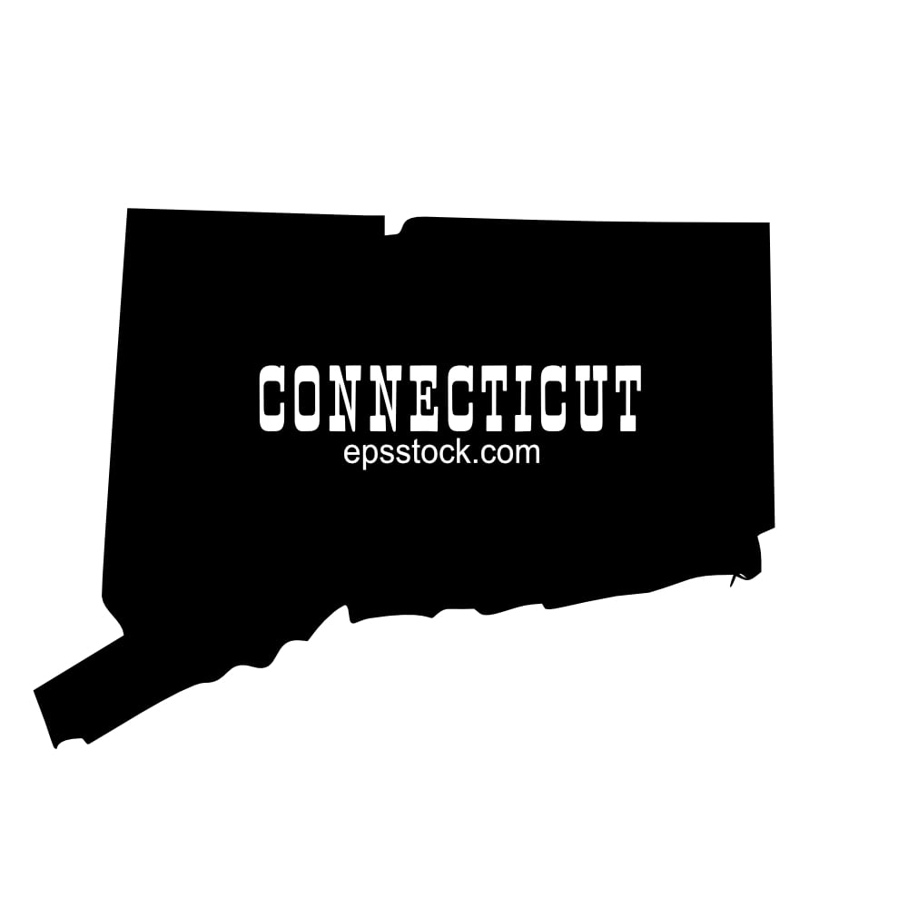 Connecticut state symbol, color vector illustration