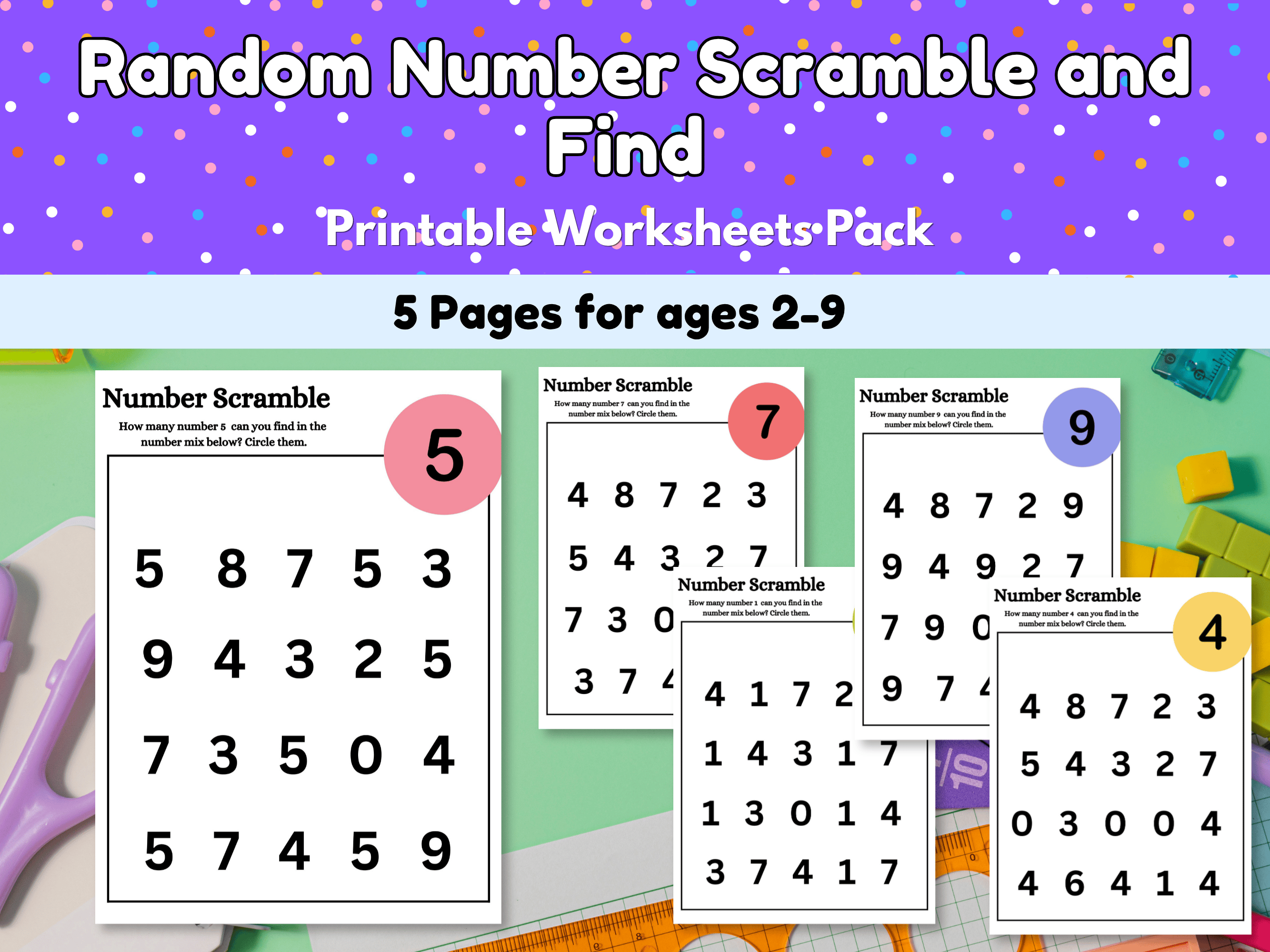 Scrambled Numbers Image Number Scramble and Find - Payhip