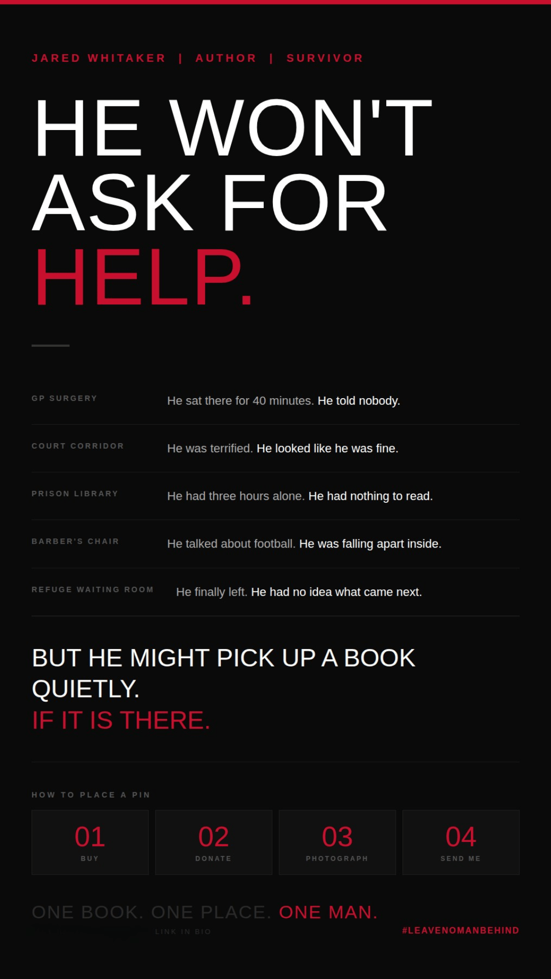 He won't ask for help