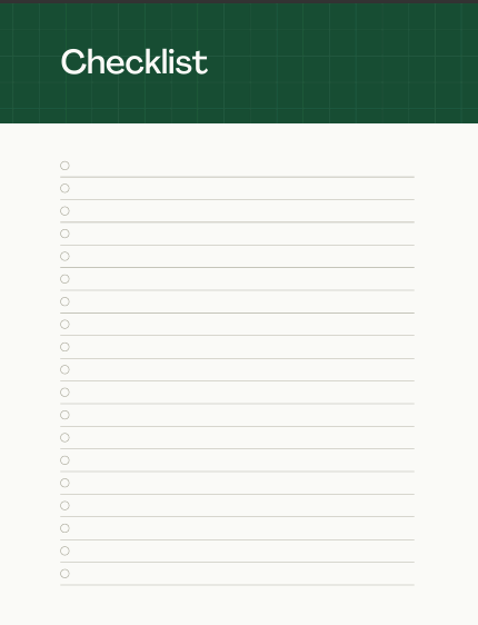 Habit‑friendly grid with checkboxes (circles and squares) – track daily study streaks, water intake, or assignment progress across multiple weeks.